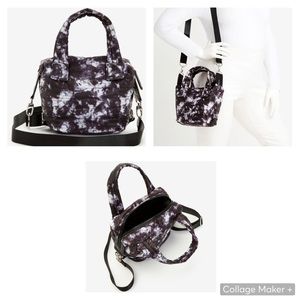 Sondra Roberts Squared | Mini Tote Bag | Tie Dye / Black White